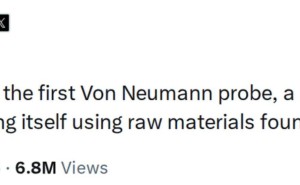 馬斯克稱Optimus+PV將成首個能自我復(fù)制的馮諾依曼星際探針