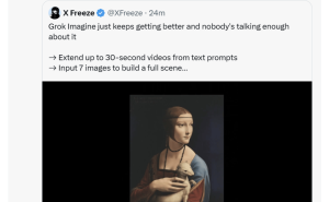 馬斯克透露Grok Imagine下周將迎重大發(fā)布動態(tài)