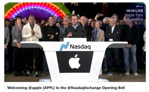 蘋果50周年慶典：庫克敲鐘致辭，感恩員工股東共慶輝煌歷程