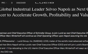 Lucid迎新掌門人Silvio Napoli，獲超10億投資能否扭轉虧損局面？